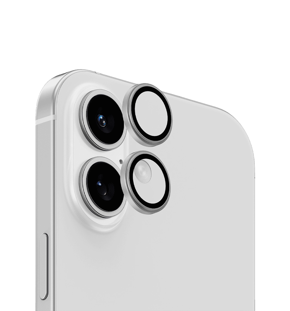 Захисне скло камери Benks DR Sapphire Lens Protector iP16/16 Plus (Silver/2Pcs)