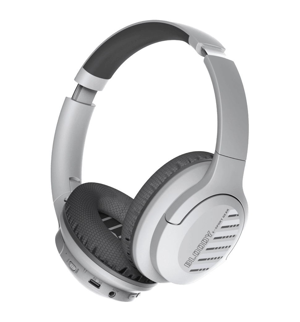 Гарнітура ігрова Bloody MH360 (Grey), сірий колір, Bluetooth v5.3 + 3.5 Jack