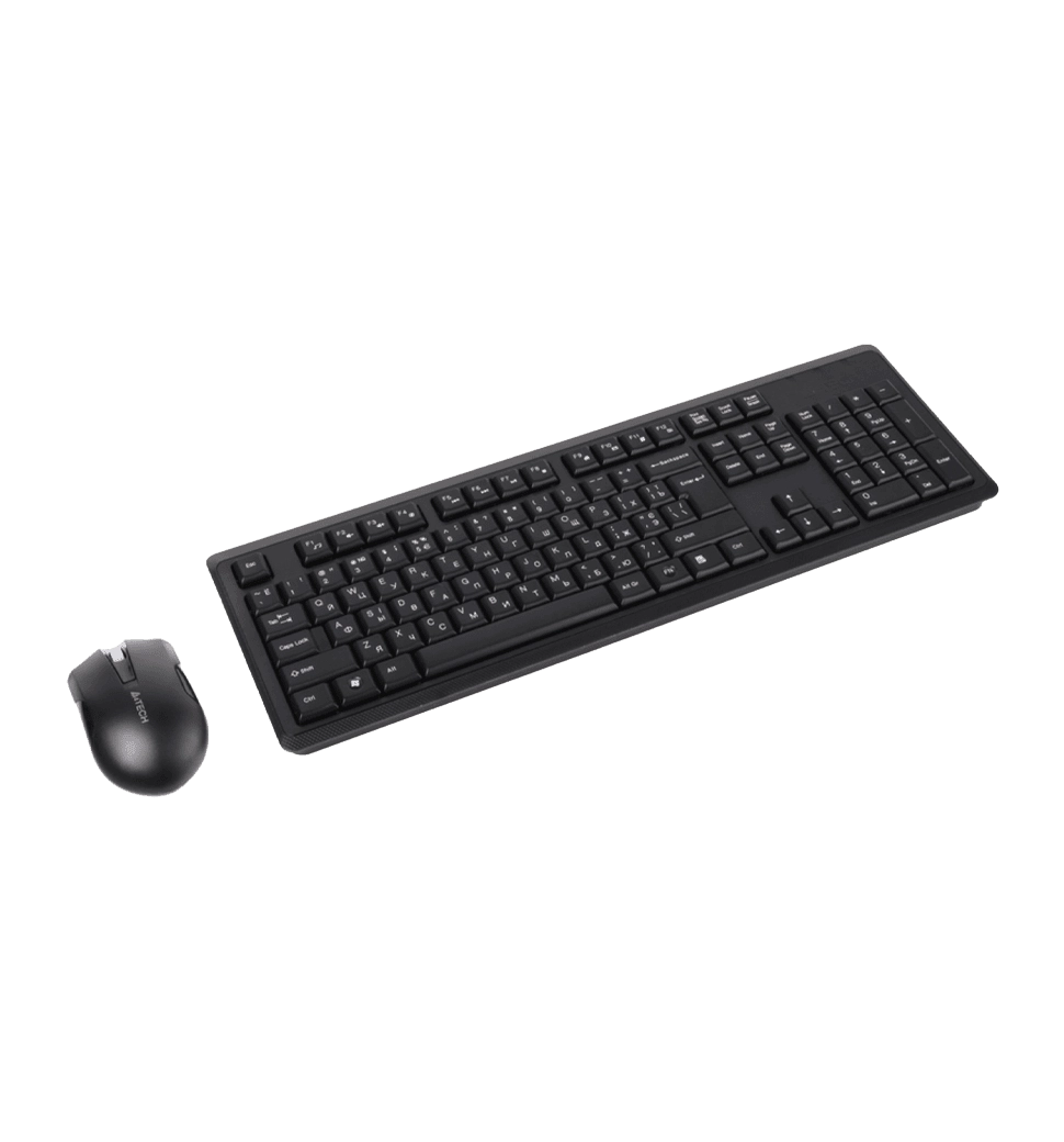 Комплект бездротовий A4 Tech 4200N, V-Track, клавіатура+миша, чорний