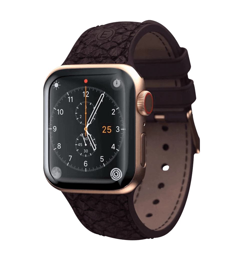 Ремешок Njord Salmon Leather Strap Rust для Apple Watch 45mm/44mm (SL14123)
