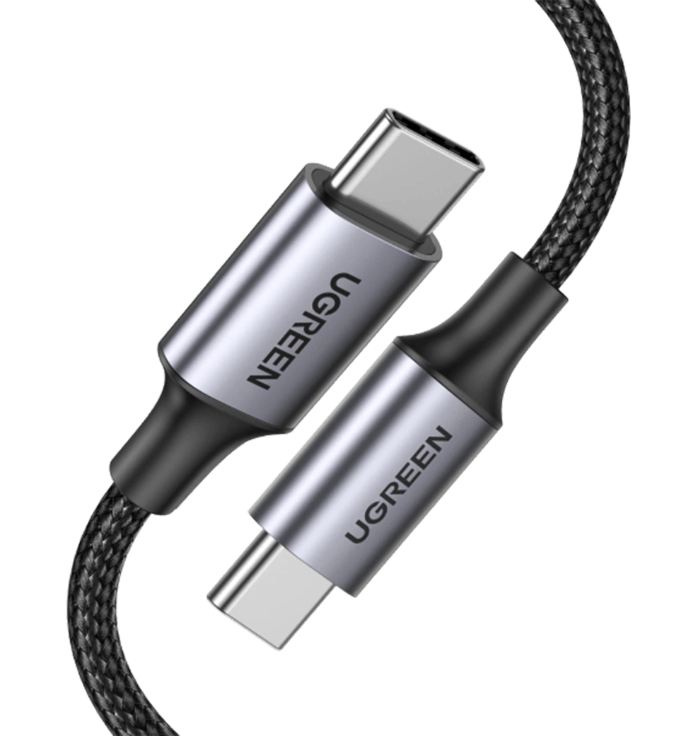 Кабель UGREEN US316 USB-C Cable Aluminum Case with Braided 1m (Black) (UGR-70427)