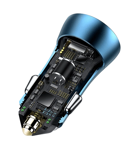 АЗП Baseus USB+USB-C Golden Contactor Pro 40W Blue (CCJD-03)