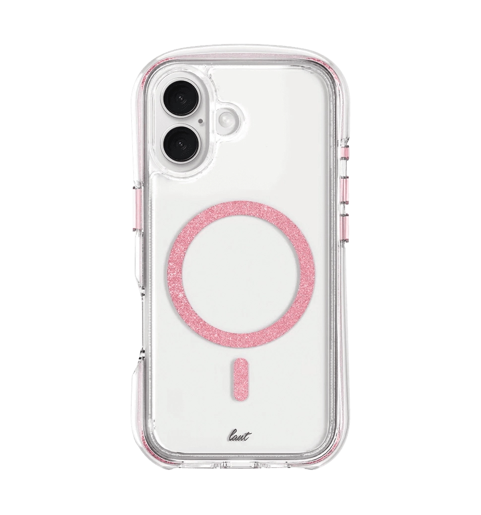 Чохол Laut AERO SPARKLE для iPhone 16 MagSafe Crystal Pink (L_IP24A_AS_P)