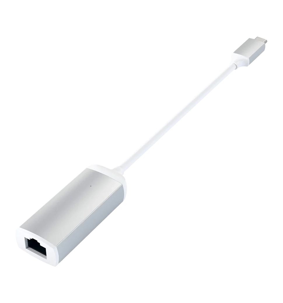 Переходник Satechi Type-C Ethernet Adapter Silver (ST-TCENS)