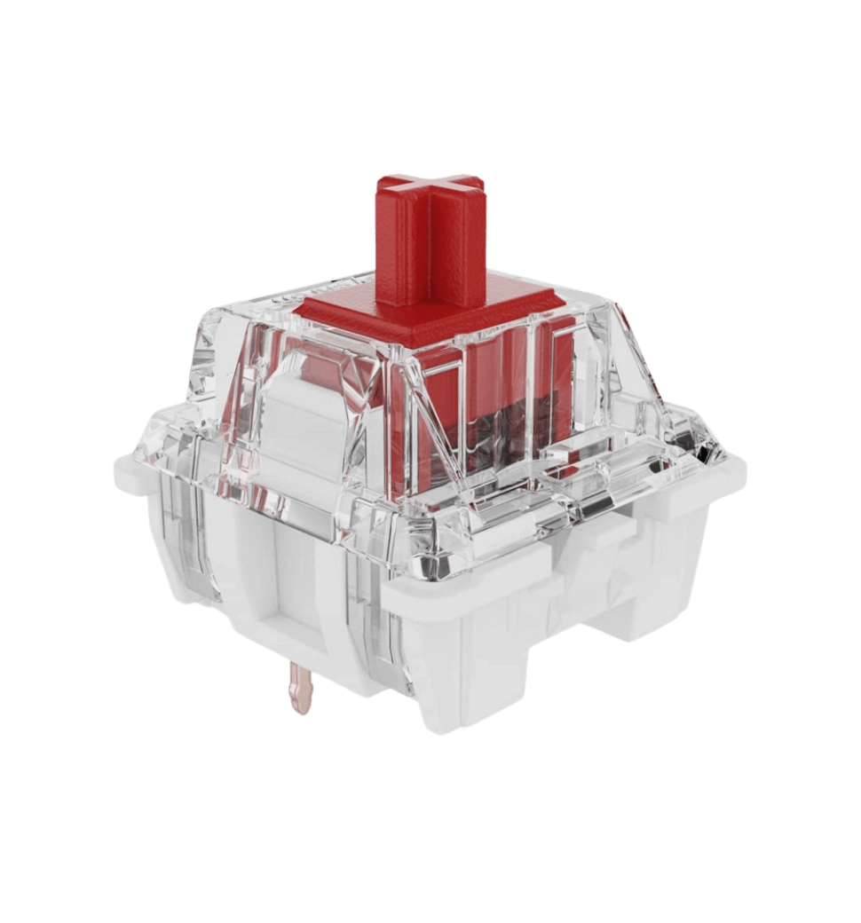 Клавиатура механическая Keychron C1 Pro 87Key, K pro Red, USB-A, QMK/VIA, EN/UKR, White Led, черный
