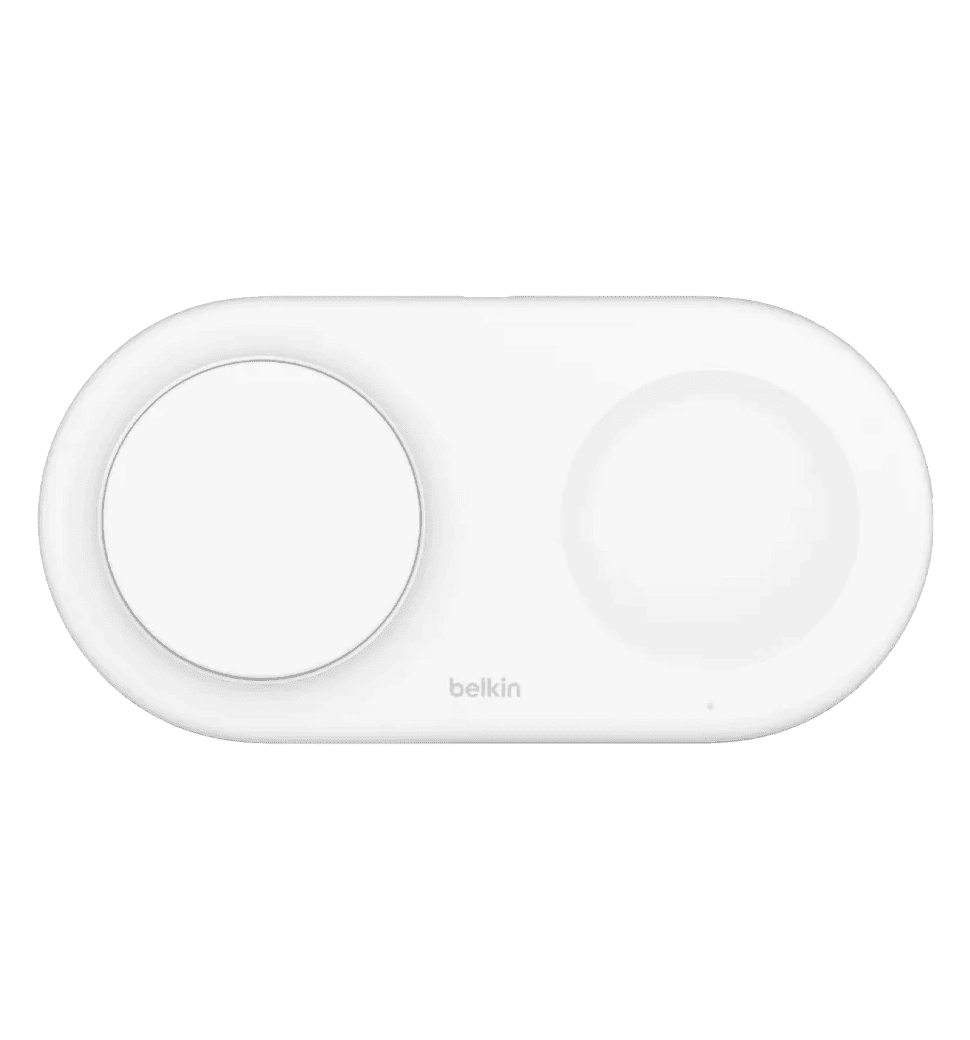 Беспроводное зарядное устройство Belkin 2в1 15Вт Pad Qi2, белый