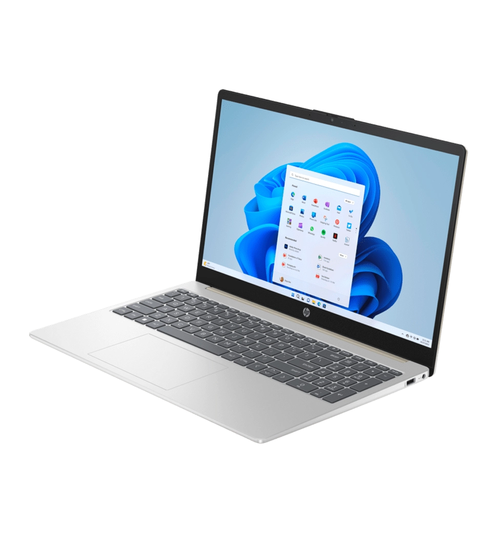 Ноутбук 15.6" HP 15-fd0086ua AG (9H8Q1EA)/Intel N200/8GB/256GB SSD/Intel UHD/Win11/Gold