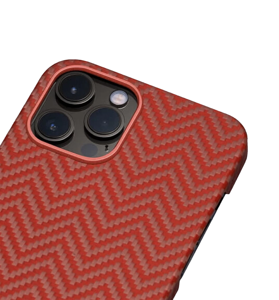 Чохол Pitaka MagEZ Herringbone 12 Pro Max Red/Orange (KI1207PM)