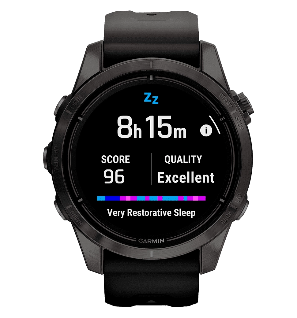 Garmin Epix Pro Gen 2 Sapphire 42mm Carbon G. DLC Ti. with Black Band (010-02802-14/15)