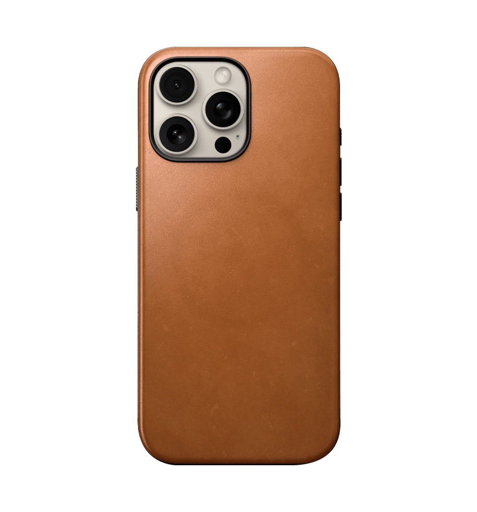 Чохол Nomad Modern Leather Case English Tan for iPhone 16 Pro (NM01695585)