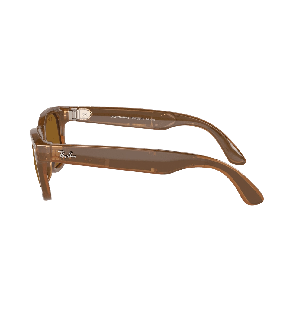 Смарт-очки Ray-Ban Meta Wayfarer Shiny Caramel/Polar Brown size L (RW4006 670683 50-22)