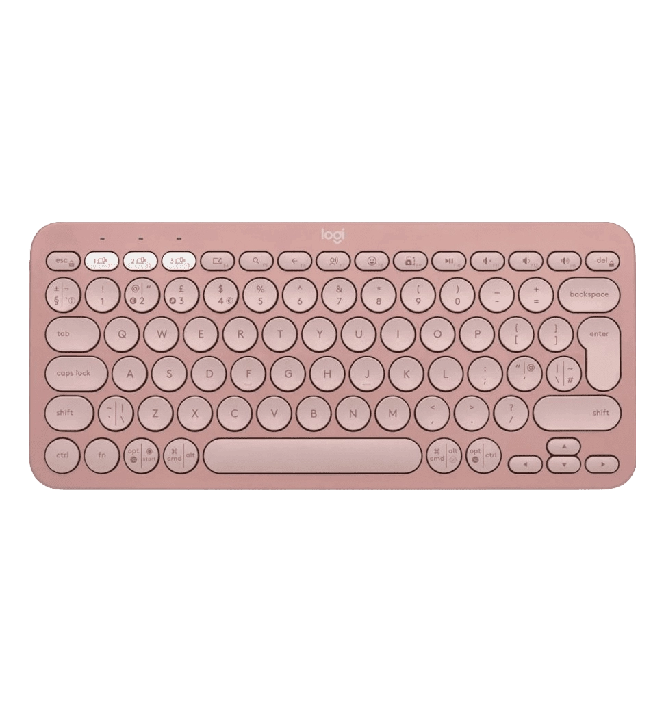 Клавиатура LOGITECH Pebble Keys 2 (K380s) UA беспроводная розовая (920-011853)