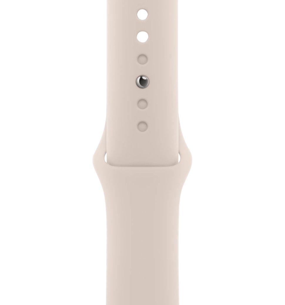 Apple Watch Series 9 41mm Starlight Aluminum Case with Starlight Sport Band M/L (MR8U3)
