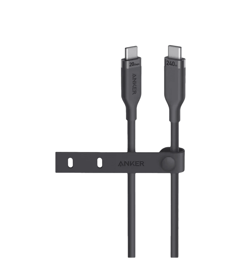 Кабель ANKER USB-C to USB-C - 0.9m 240W 20 Gbps 4K Video Tranfer Bio-Nylon (Чорний)