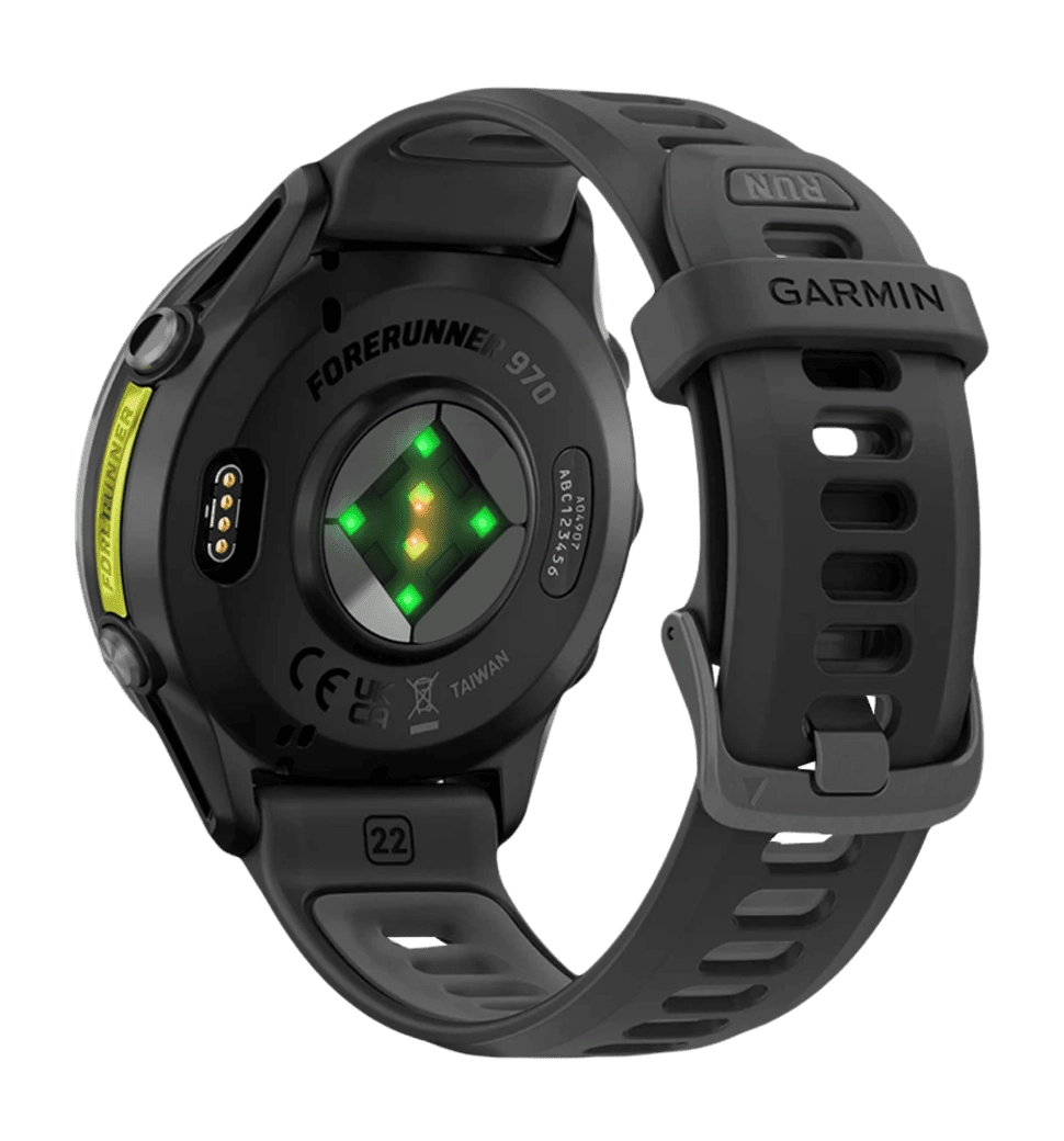 Смарт-годинник Garmin Forerunner 970 Carbon Gray DLC Titanium w. Black Case and Black/Translucent W. Band (010-02969-00/10 )