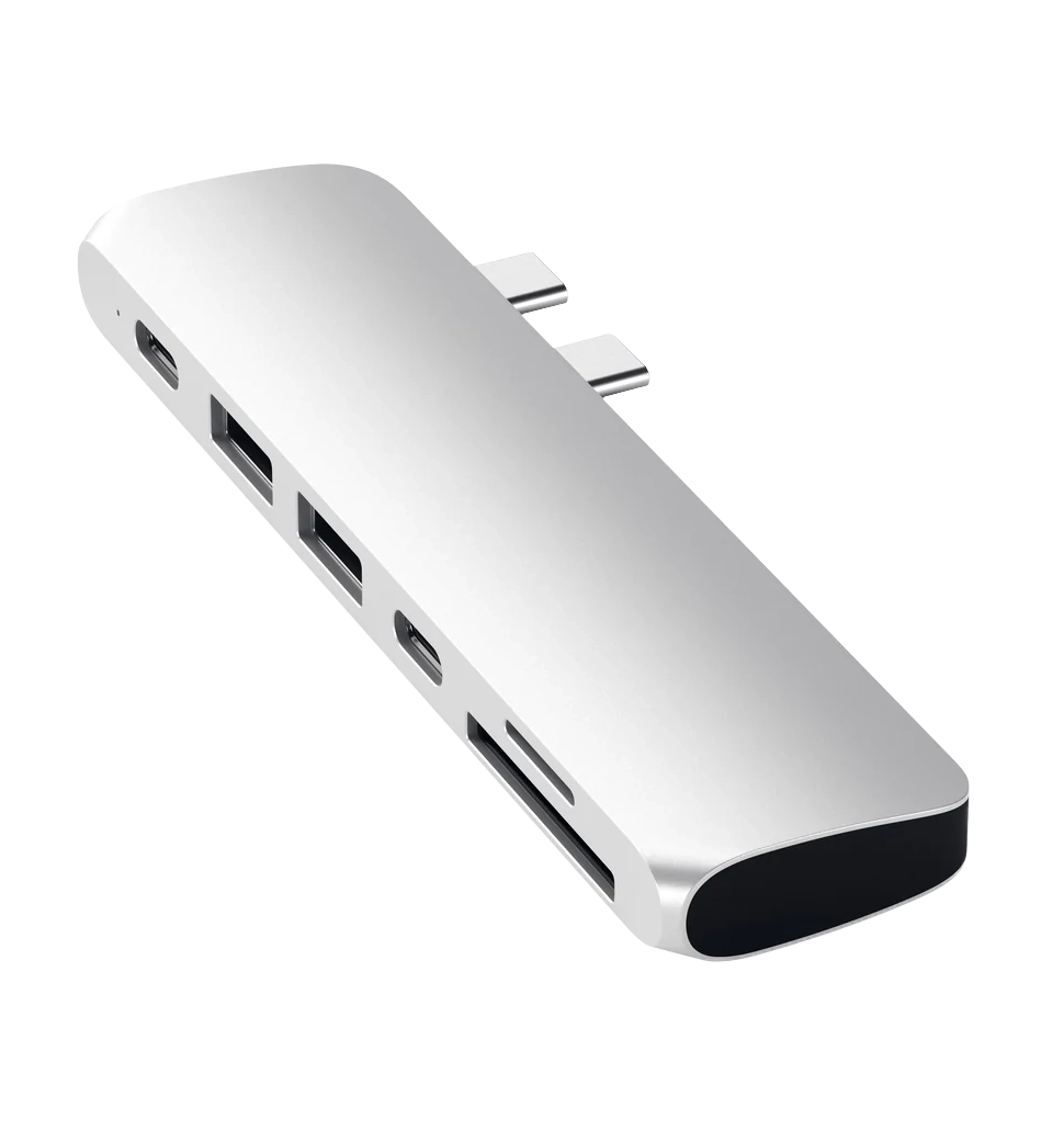 Хаб Satechi Aluminum Type-C Pro Hub Adapter Silver (ST-CMBPS)