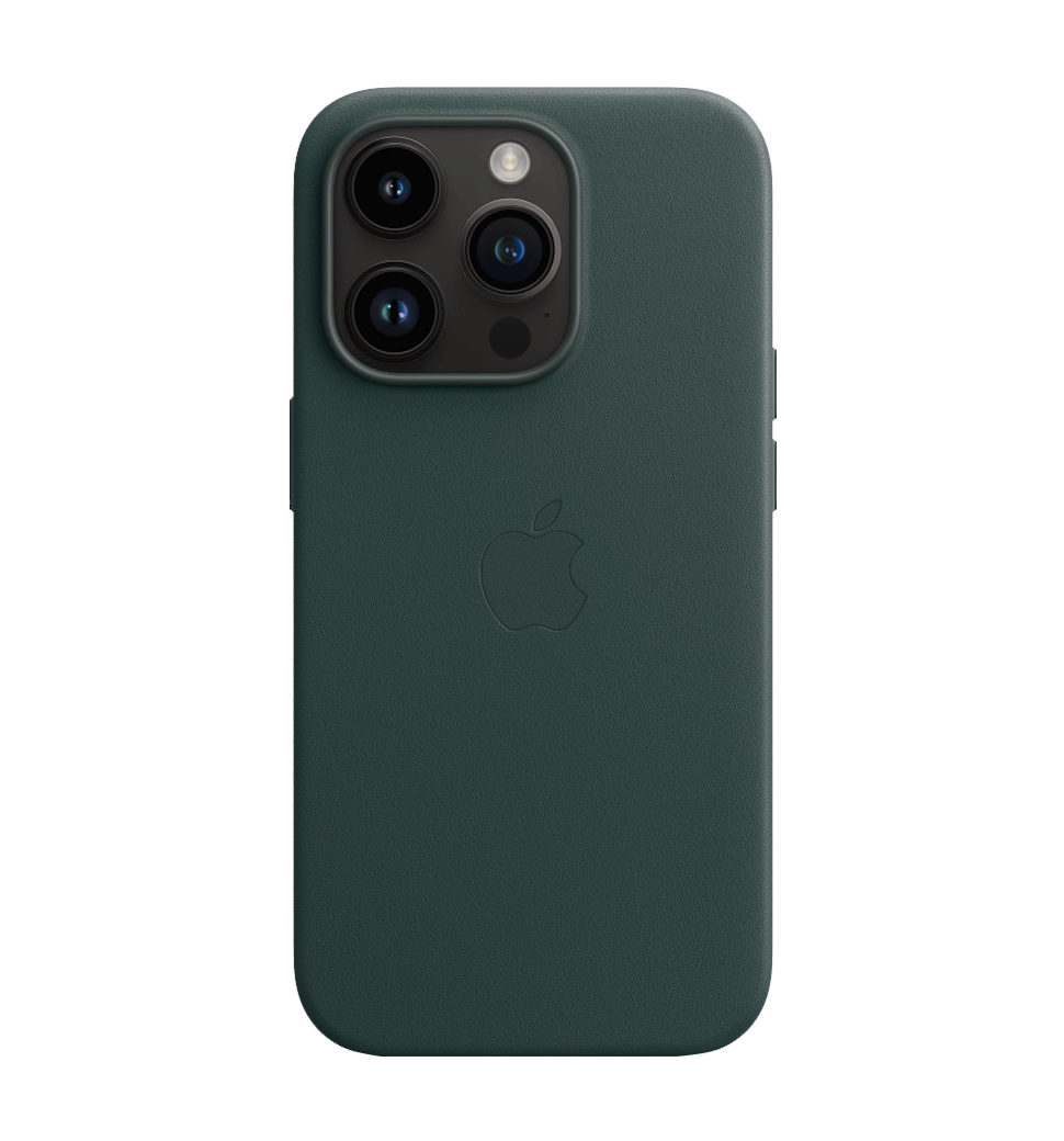 Чохол шкіряний iPhone 14 Pro Leather Case with MagSafe Forest Green (MPPH3) — фото 2