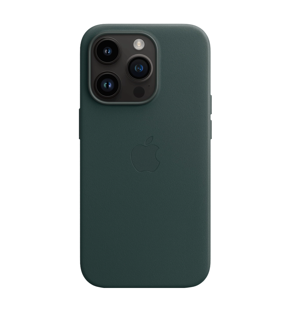 Чохол шкіряний iPhone 14 Pro Leather Case with MagSafe Forest Green (MPPH3)