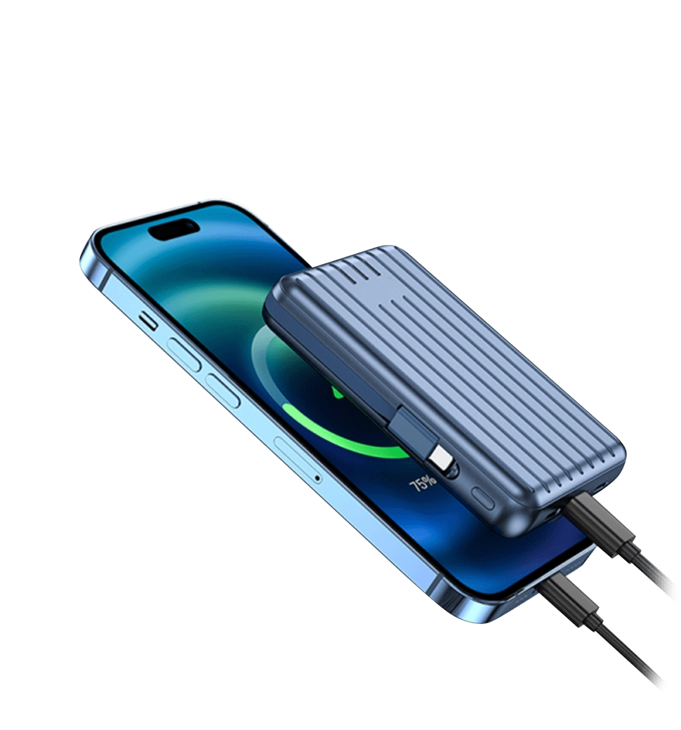 Внешний аккумулятор Wiwu Trunk Series 5000mAh, 22,5w (PP03) Blue