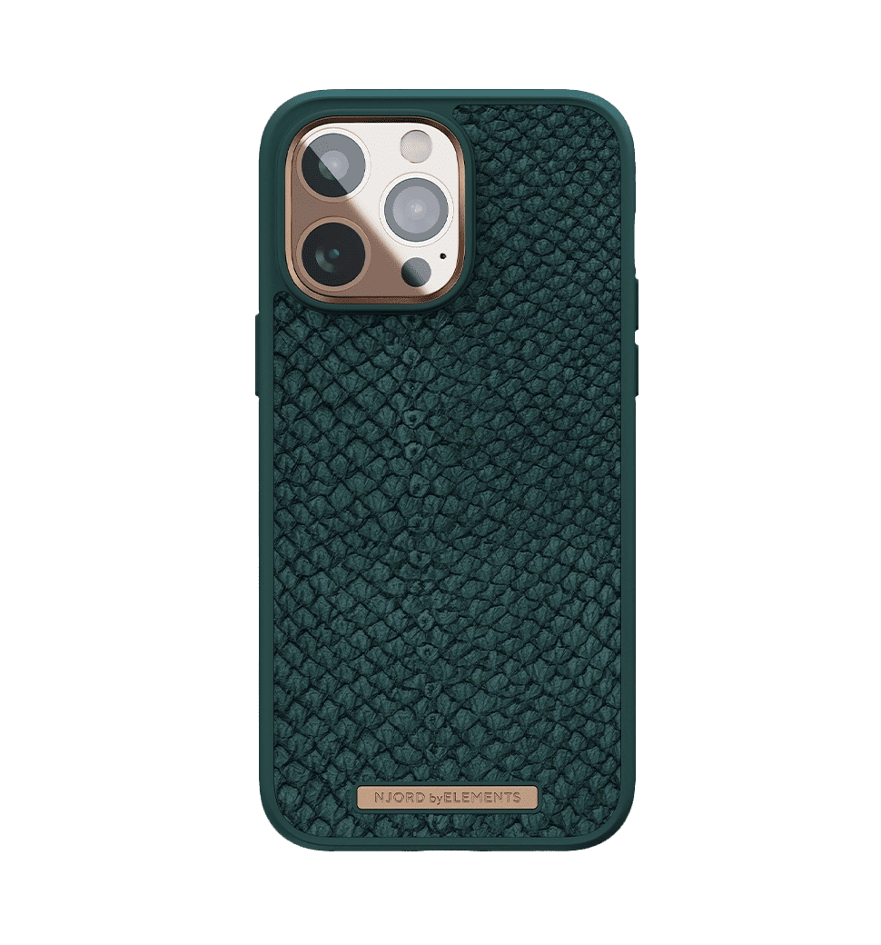 Чохол Njord Salmon Leather MagSafe Case Green for iPhone 14 Pro Max (NA44SL02)