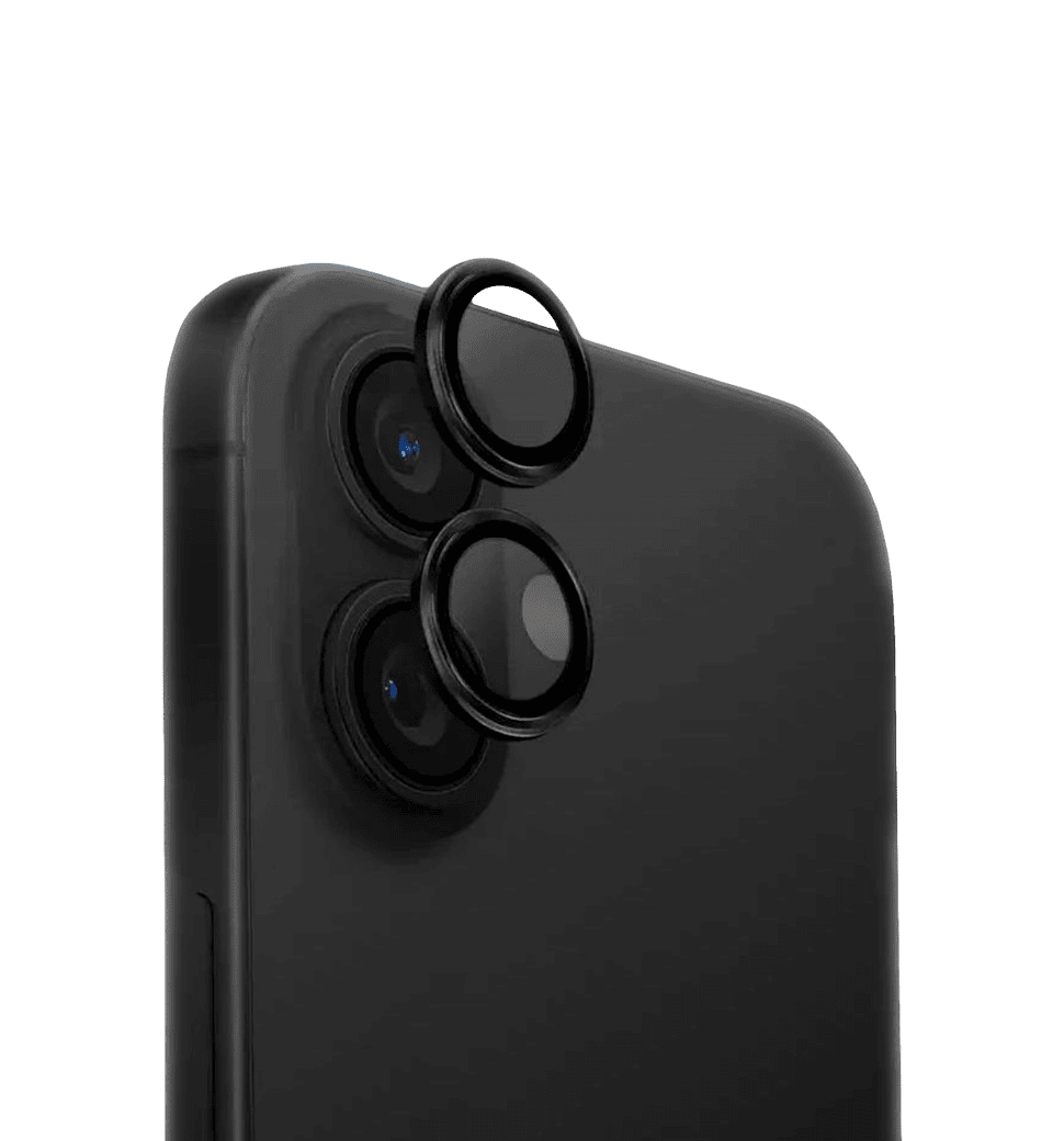 Линза на камеру +NEU Chatel Metal Frame Lens Protector Glass for iPhone 16/16 Plus Black