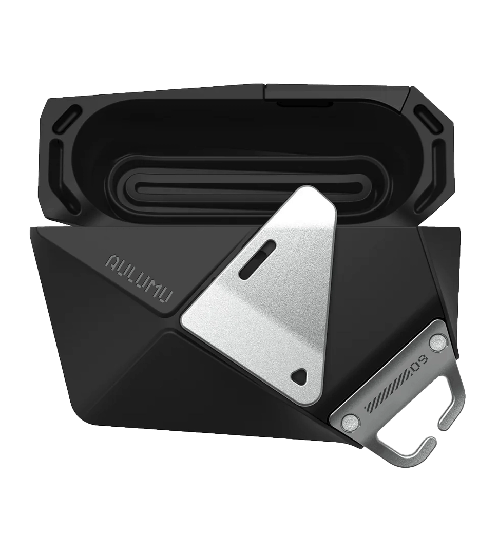 Чехол AULUMU Geomertric case for AirPods Pro2 Black