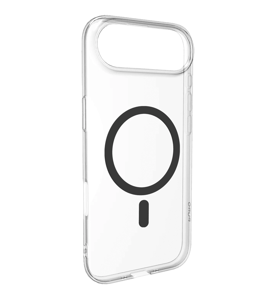 Чехол Puro Cover in TPU+PC "LITE MAG" with Magsafe for iPhone 17 Air, Transparent Black (PUIPC1766LITEMBLK)