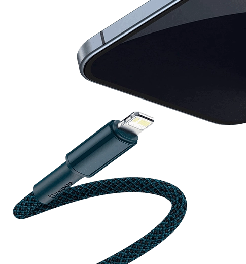Кабель Baseus High Density Braided Type-C to Lightning PD 20W 2m Blue (CATLGD-A03)