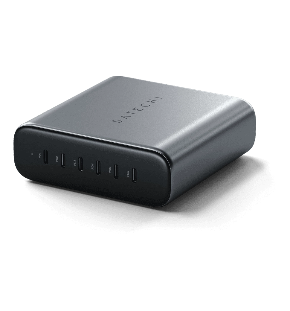 Satechi 200W USB-C 6-Port PD GaN Charger Space Gray (ST-C200GM-EU)