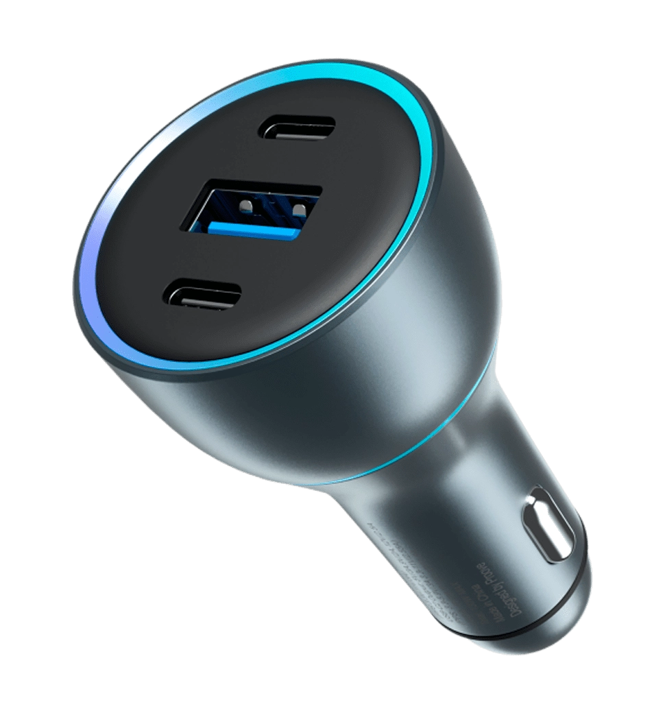 АЗП Proove Super Charge 130W (2 Type-C + USB) (metal gray)