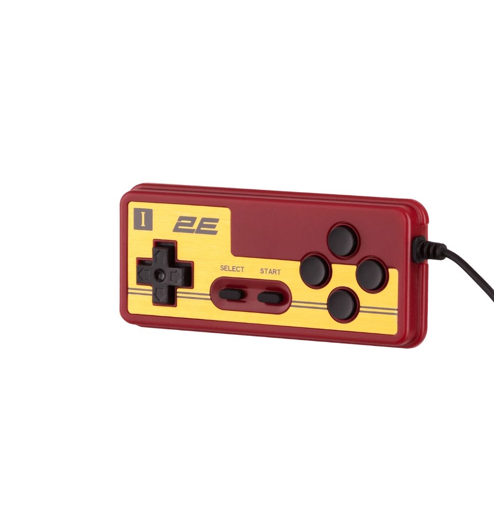Игровая консоль 2Е 8bit AV (2 проводных геймпада, 298 игр)