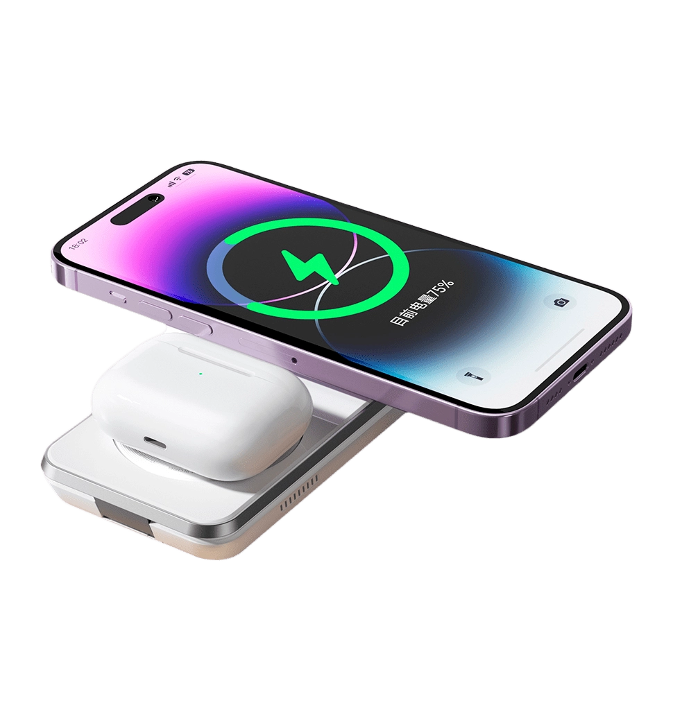 Беспроводная зарядка Mcdodo [CH-1150] Foldable Magnetic Travel Charging Station 3in1 (White)