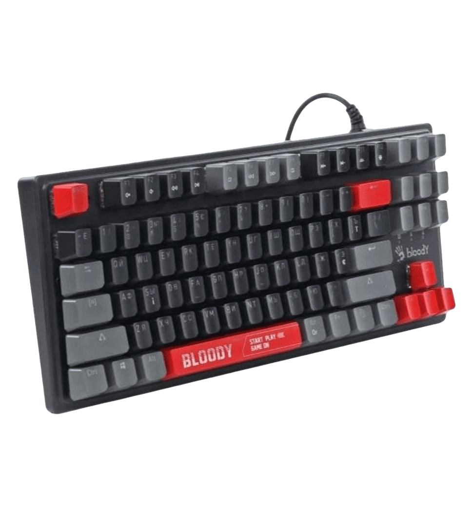 Механічна ігрова клавіатура Bloody S310N (Energy Red), USB, чорний