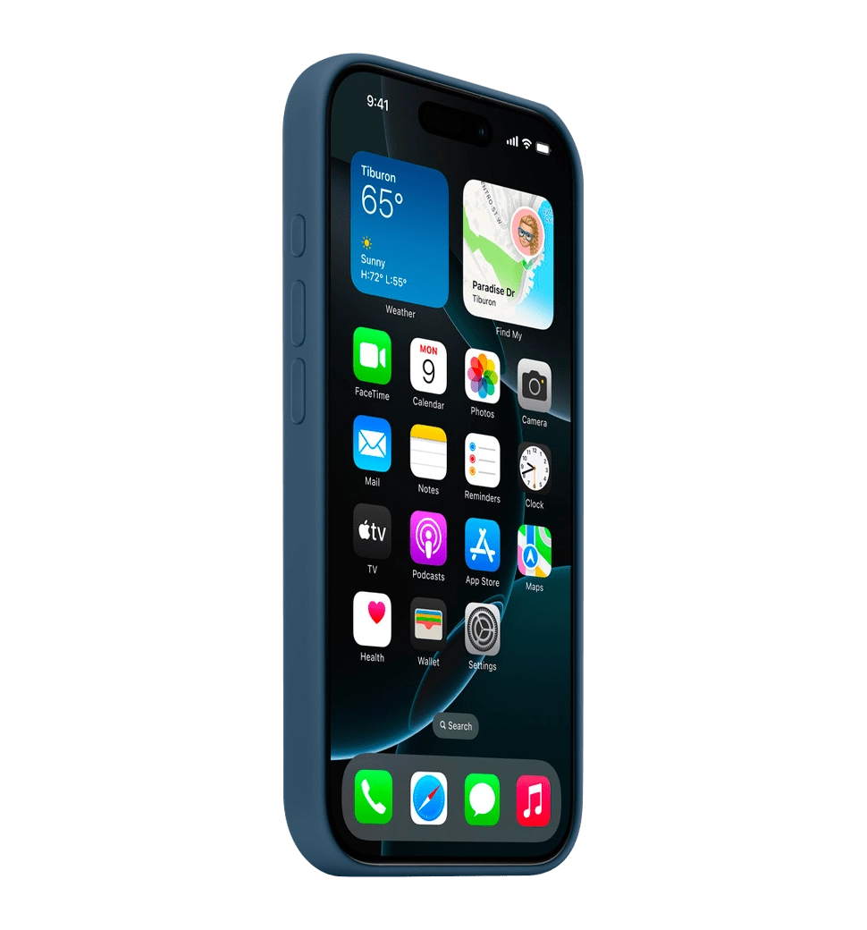 Чохол iPhone 16 Pro Max Blue Silicone Case (MYYU3)