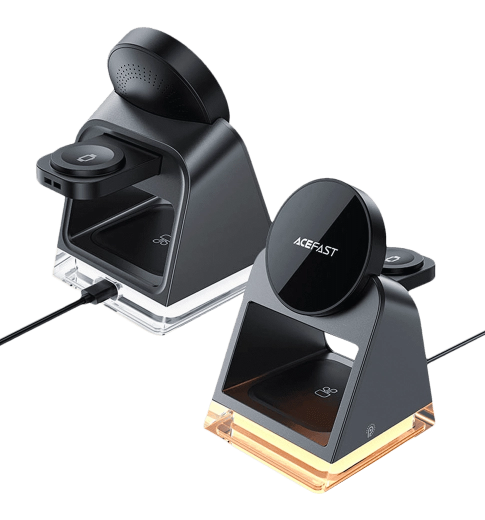 Бездротовий ЗП Acefast E17 Desktop 3in1 Charging Series (Black)