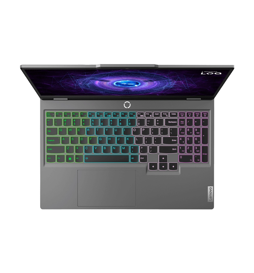 Ноутбук 15.6" LENOVO LOQ 15IAX9I/Intel i5-12450HX/16GB/512 SSD/Intel A530M-4GB/DOS/Grey