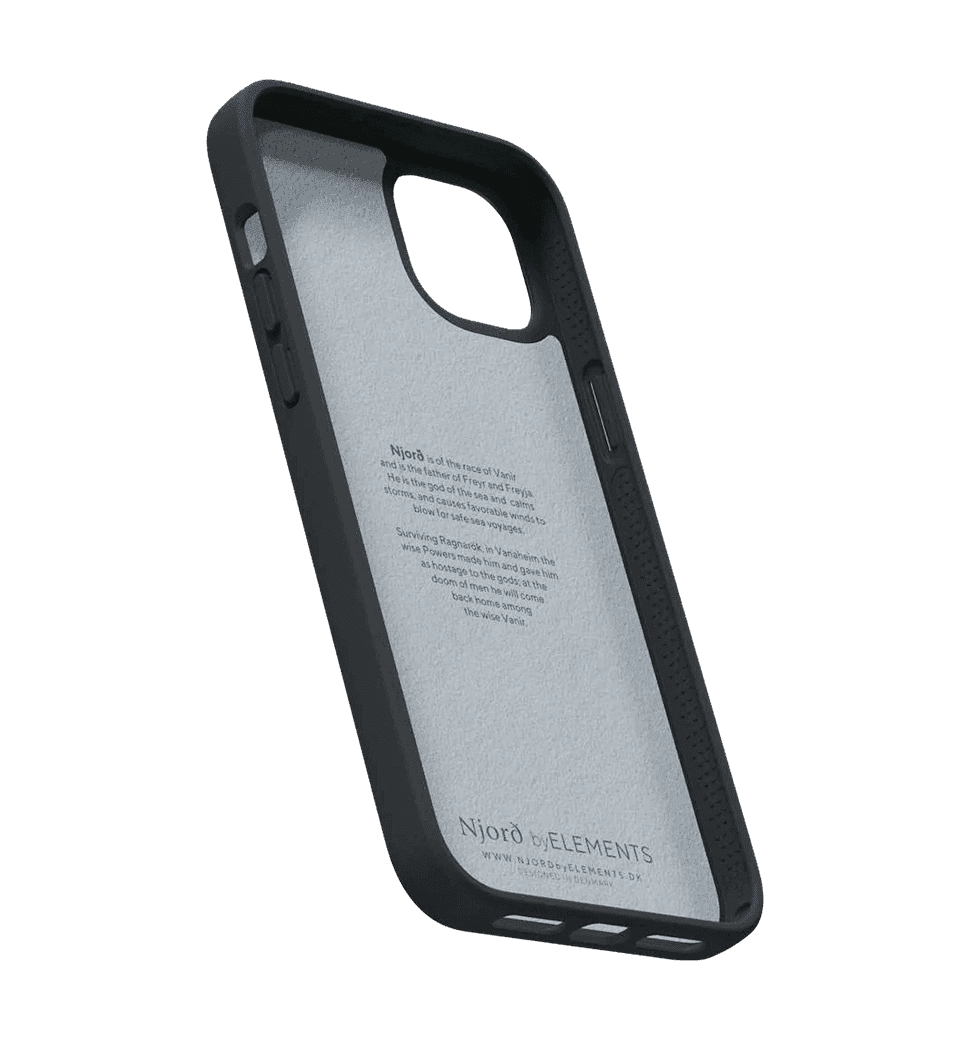 Чехол Njord Suede Comfort+ Case Black для iPhone 14 Plus (NA42CM00)