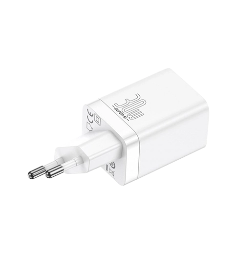 Адаптер Baseus Super Si Pro Quick Charger Type-C+USB 30W White (CCSUPP-E02)