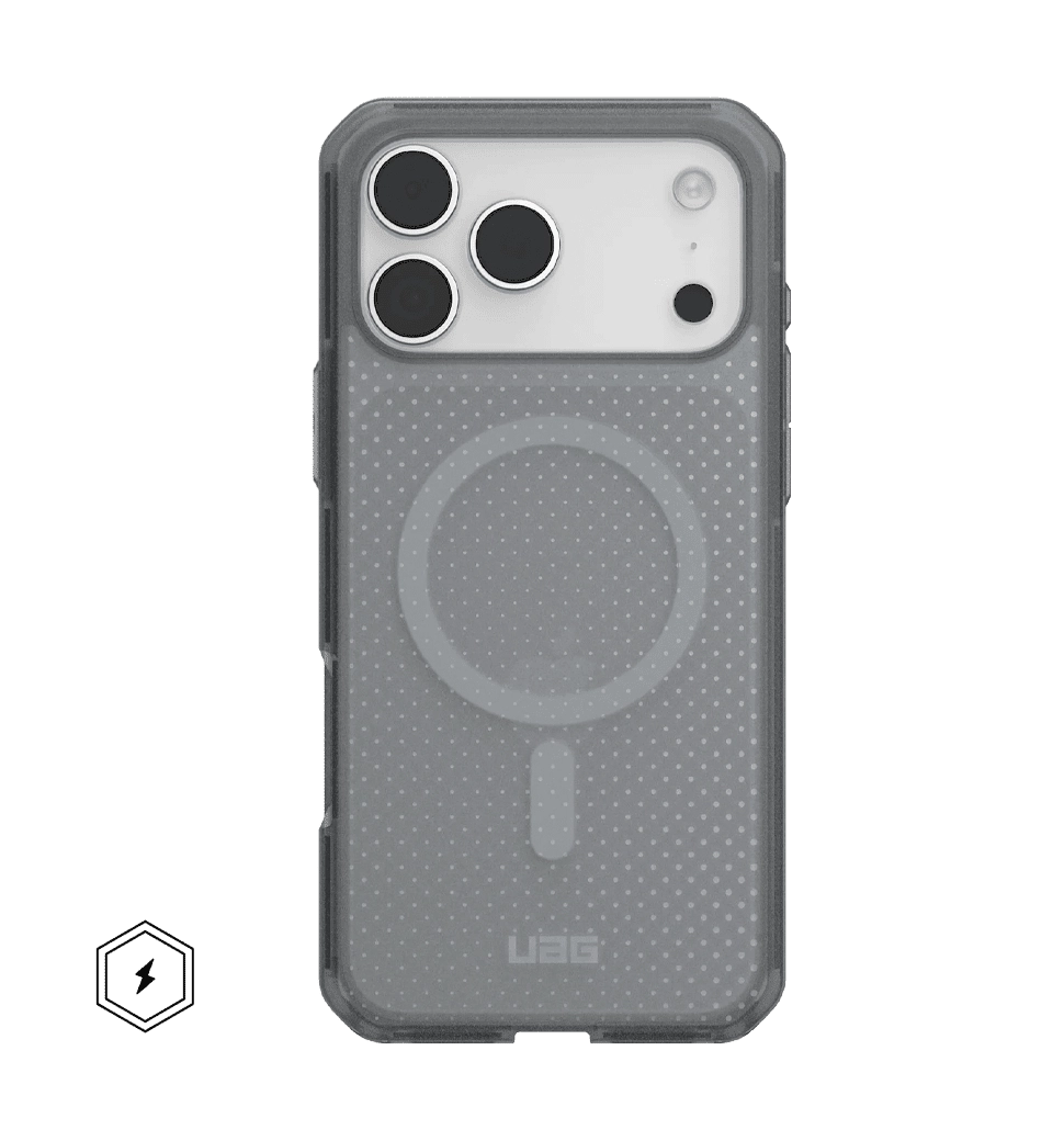 Чехол UAG для iPhone 17 Pro Max, Dot MagSafe, Ash