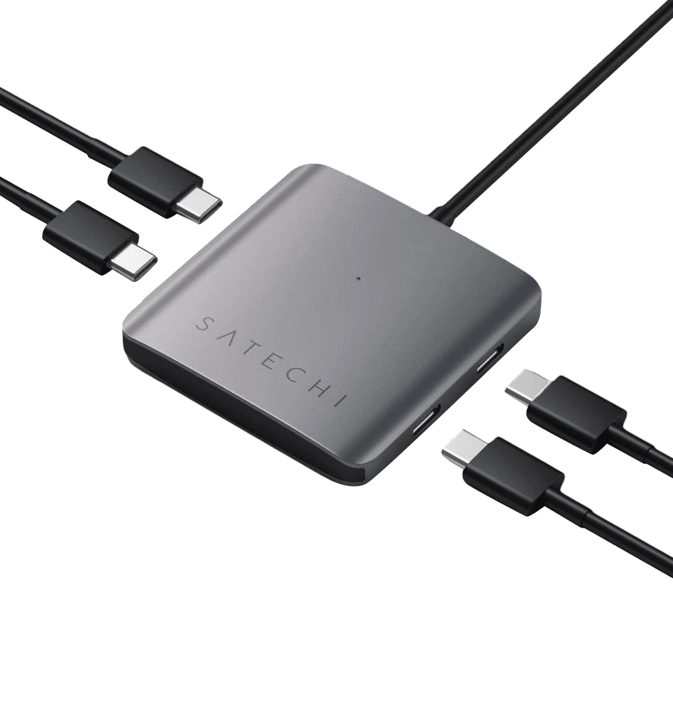 Satechi Aluminum Type-C 4-Port Hub Space Gray (ST-UC4PHM)