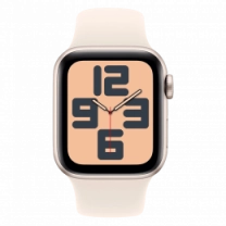 Apple Watch SE2 2024 44mm Starlight Aluminium Case with Starlight Sport Band M/L (MXEV3) Б/У