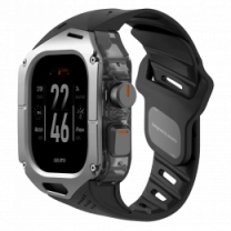 Ремінець AULUMU Titanium Cover+Black Band  titanium+ white A01-TI-BK