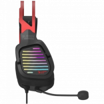 Гарнітура ігрова Bloody G560 Sports Red з підсвічуванням, колір чорно-червоний, USB