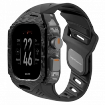 Ремінець AULUMU Carbon Fiber Cover+Orange Band  titanium+black A01-CF-OG