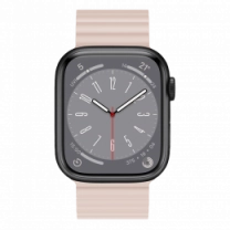Ремінець Wiwu для Apple Watch 42/44/45/49mm Magnetic silicone watch band Starlight-Orange