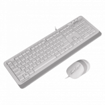 A4Tech Fstyler F1010, комплект дротовий клавіатура з мишою, USB, білий колір