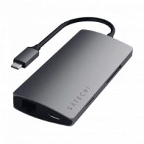 Satechi Type-C Multi-Port Adapter 4K with Ethernet V2 Space Grey (ST-TCMA2M)