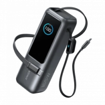 Додаткова батарея  Anker - 25000 mAh 165W PD Built-In Double USB-C Cables (Black)