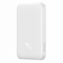 Доп батерея Baseus Magnetic Wireless Charging Power bank 6000mAh 20W With Cable White (PPCX020002)