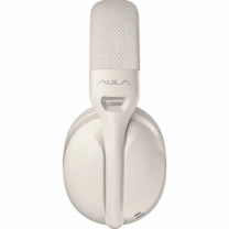 Гарнітура бездротова  AULA S6 wireless headset - 3 in 1, wired, 2.4G wireless, Bluetooth milk tea